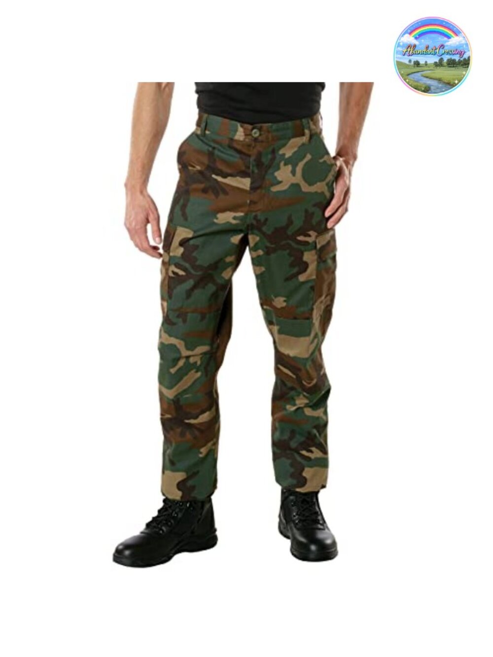 Relaxed Fit Tactical BDU Cargo Pants Cotton Polyester 6 Pockets